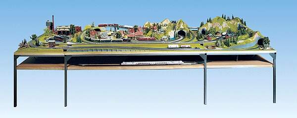 Noch HO 62200 Aluminum layout frame    200cm&#8201;x&#8201;100&#8201;cm, Expandable to 120&#8201;cm  78 x 39