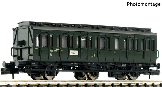 Fleischmann N 6260008 Compartment coach 2nd class  DR  era III DC 2023 New Item