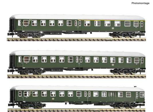 Fleischmann N 6260011 3-piece Passenger set: Central entrance wagon  DB  era III DCC 2023 New Item