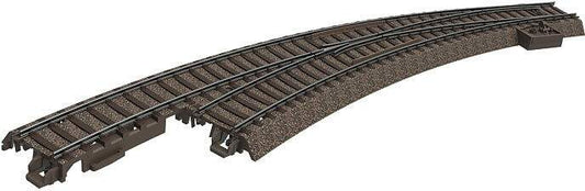 Trix 62771 C-Track -- Wide Radius Curved Turnout - 20 1/4 515mm - Left Hand