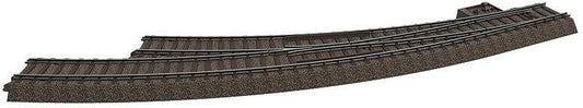 Trix 62772 C-Track -- Wide Radius Curved Turnout - 20 1/4 515mm - Left Hand