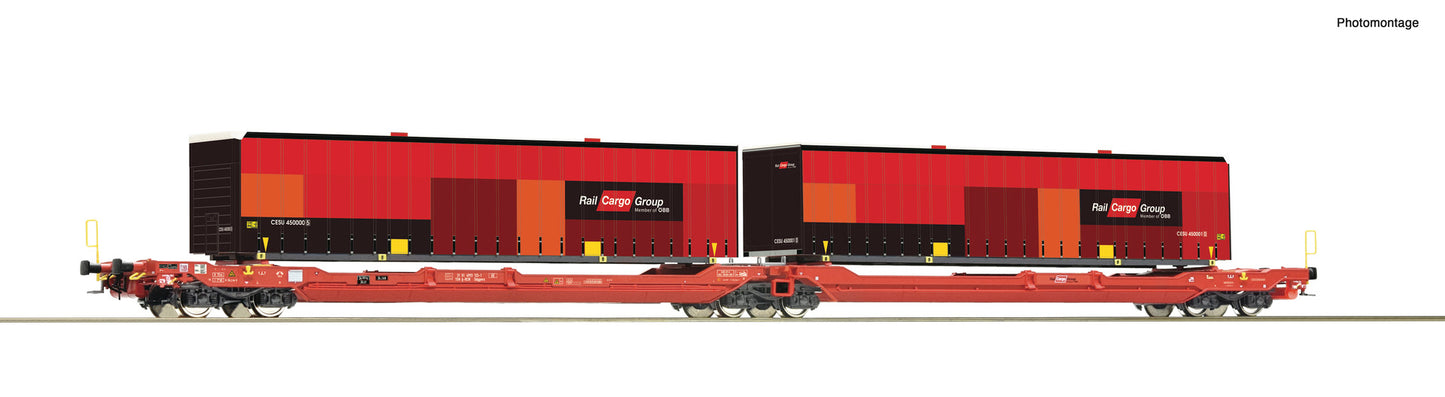 Roco HO 6600033 Double pocket wagon T3000 e  ÖBB/RCW                 era VI DC 2024 New Item