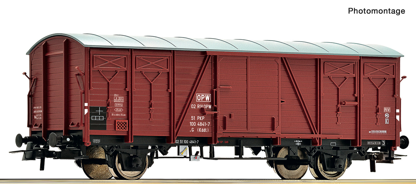 Roco HO 6600045 Covered freight wagon  PKP  era IV DC 2023 New Item