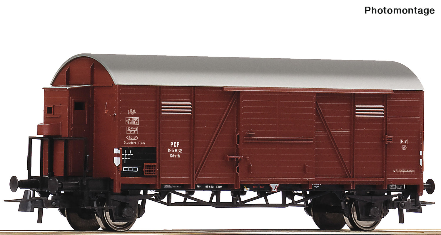 Roco HO 6600059 Covered freight wagon  PKP                          era III DC 2024 New Item