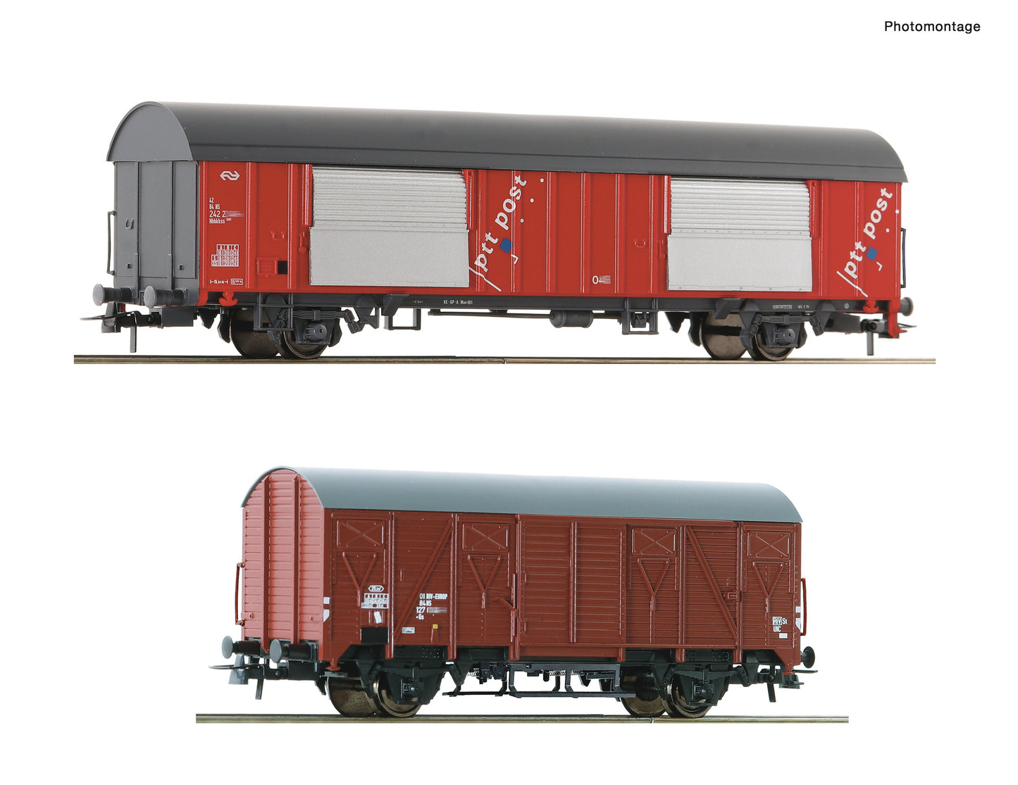 Roco HO 6600074 2-piece set: Mail wagons   NS                        era IV DC 2024 New Item