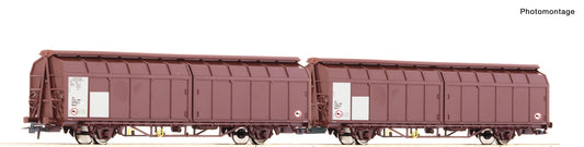 Roco HO 6600096 Sliding-wall wagon double  unit  PKP Cargo           era VI DC 2024 New Item