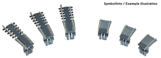 Fleischmann HO 665301 Expansion Track Set for 665201 AC Turntable