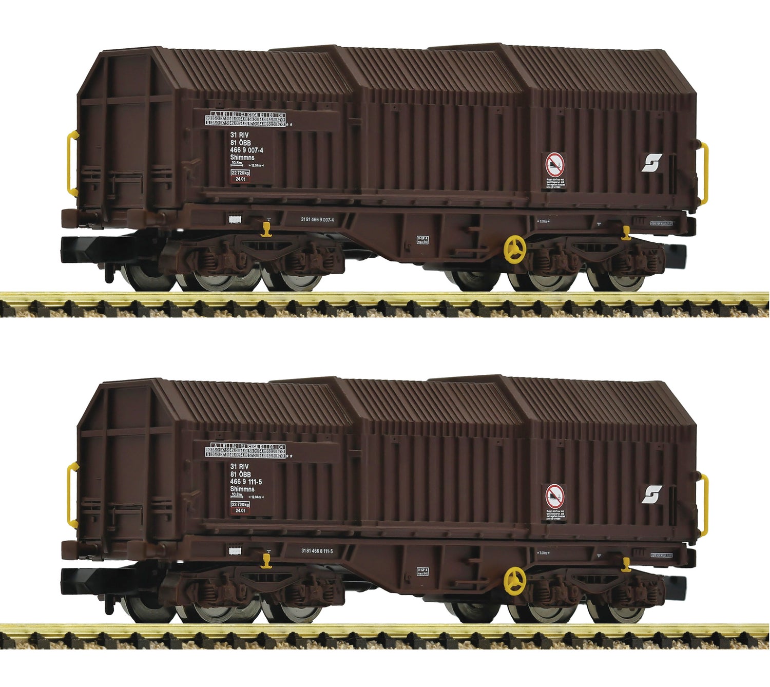 Fleischmann N 6660035 2-piece set: Telescopic c overed wagon  ÖBB          era V DC 2024 New Item