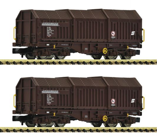 Fleischmann N 6660035 2-piece set: Telescopic c overed wagon  ÖBB          era V DC 2024 New Item