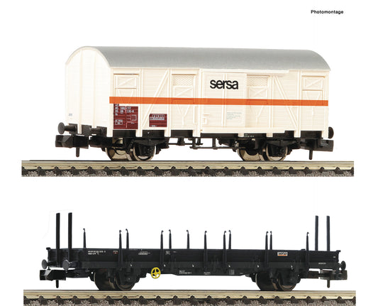 Fleischmann N 6660042 2-piece set: Work train   SERSA                      era V DC 2024 New Item