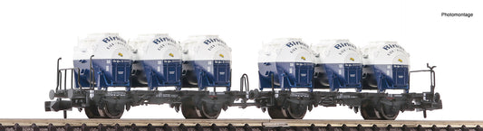 Fleischmann N 6660046 Container carrier wagon d ouble unit DB era III-IV DC 2024 New Item