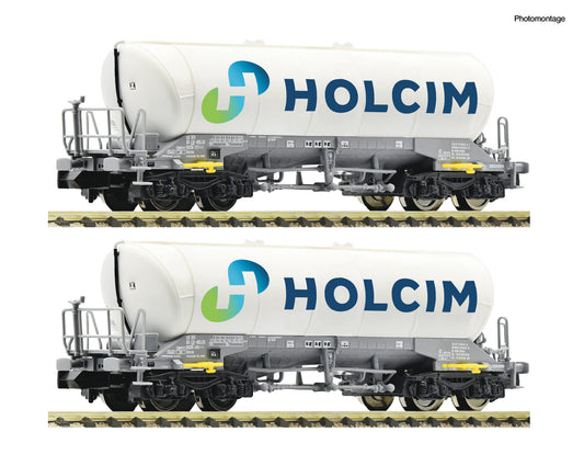 Fleischmann N 6660047 2-piece set: Silo wagon   Holcim                     era VI DC 2024 New Item