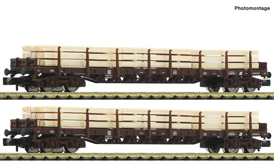 Fleischmann N 6660048 2-piece set: Stake wagons   ÖBB                      era V DC 2024 New Item