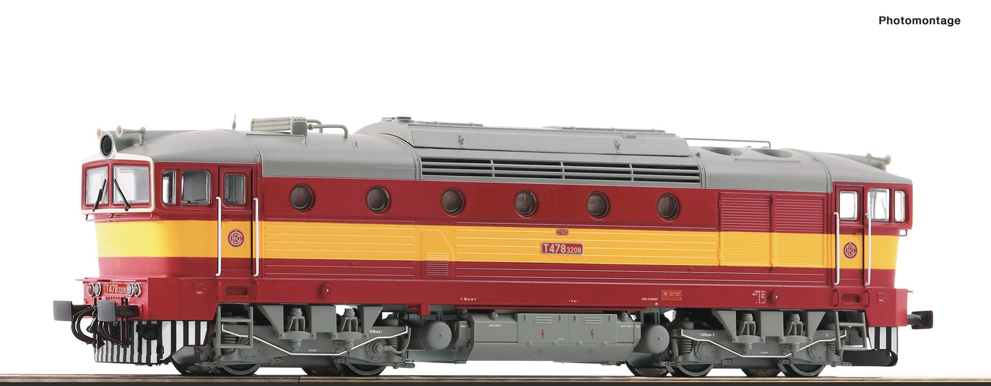 Roco HO 70024 Diesel locomotive T478 3208  CSD  era IV DCC 2023 New Item