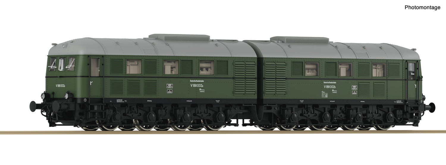 Roco HO 70117 Diesel-electric double locomotive V 188-002  DB     era III DC 2024 New Item