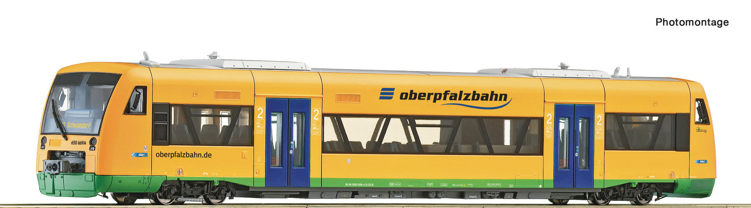 Roco HO 70194 Diesel railcar 650 669-4  Oberpfalzbahn  era VI DCC 2023 New Item