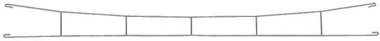 Marklin HO 70228 Marklin HO Catenary -- Catenary Wire Length: 8-15/16 (For C Track) Pkg(5)