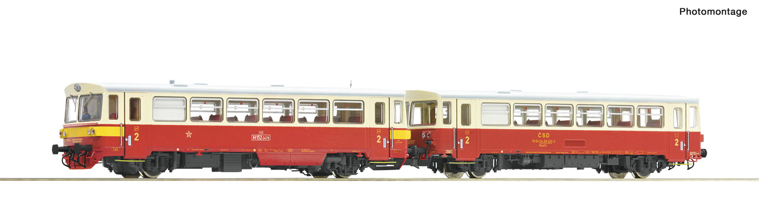 Roco HO 70375 Diesel railcar class M 152.0 with trailer  CSD  era IV DCC Q1 2022 New Item