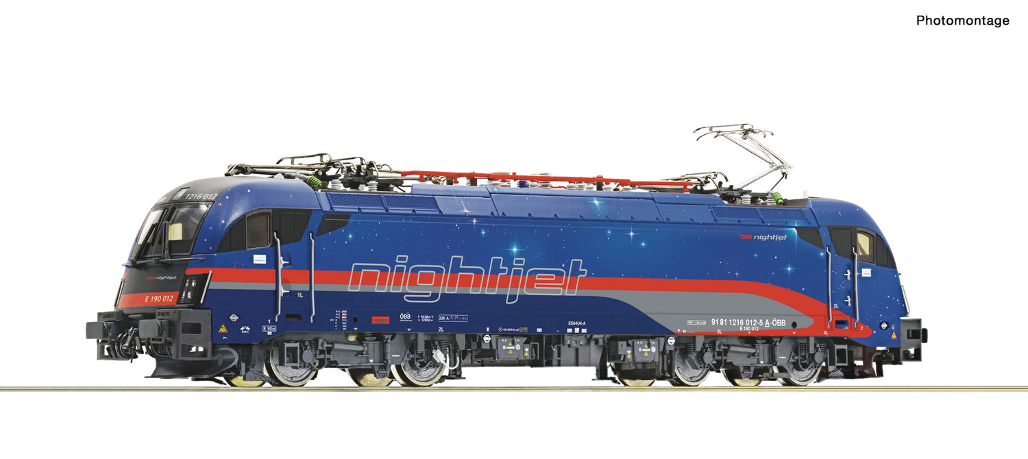 Roco HO 70523 Electric locomotive 1216 012-5 Nightjet, ÖBB DCC Sound 2021 New Item