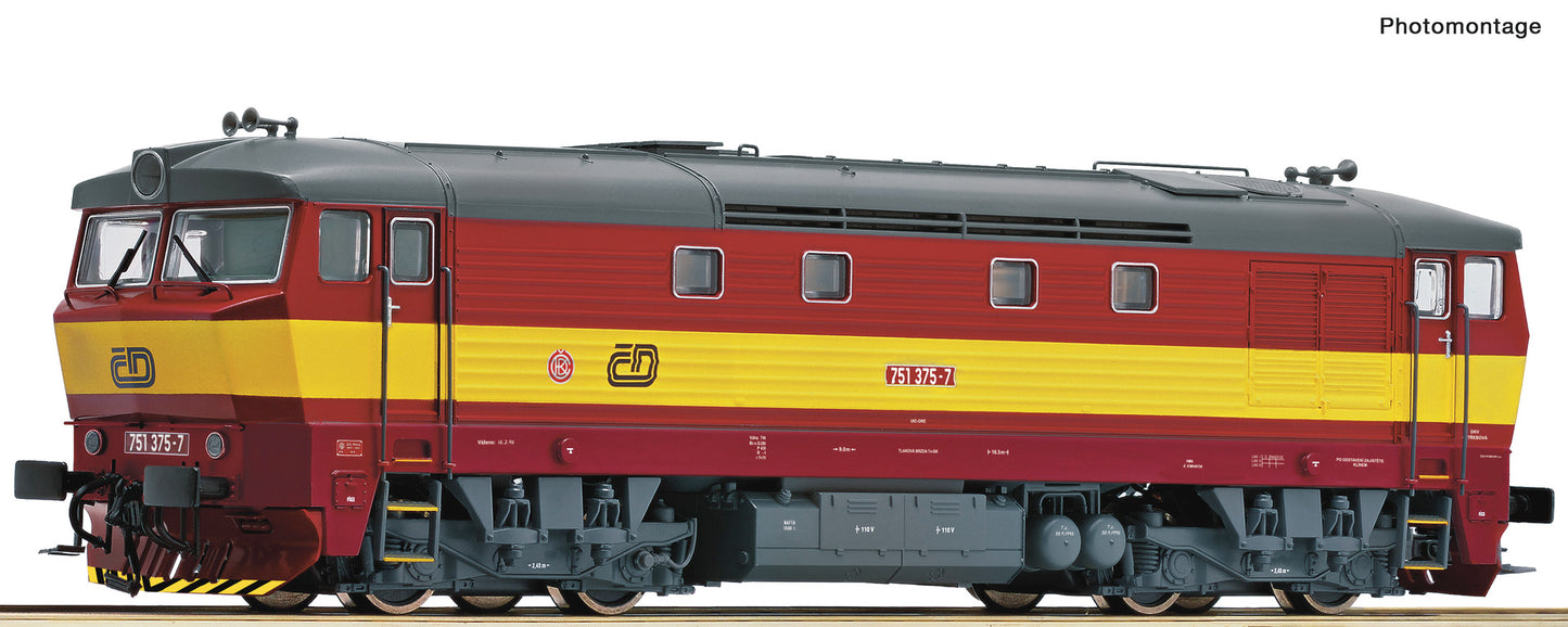 Roco HO 70922 Diesel locomotive class 751 CSD era V DC Q2 2022 New Ite