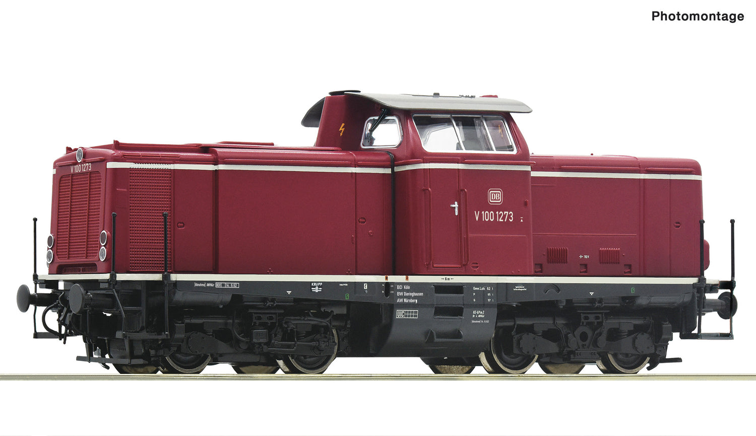 Roco HO 70979 Diesel locomotive V 100 1273  DB  era III DC 2023 New Item