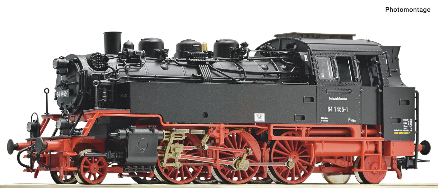 Roco HO 7100009 Steam locomotive 64 1455-1  DR                      era IV DC 2024 New Item