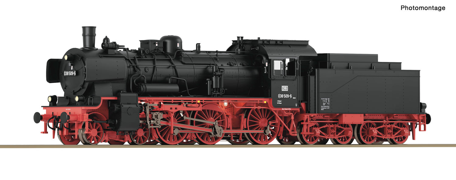 Roco HO 71380 Steam locomotive 038 509- 6  DB                      era IV DC 2024 New Item