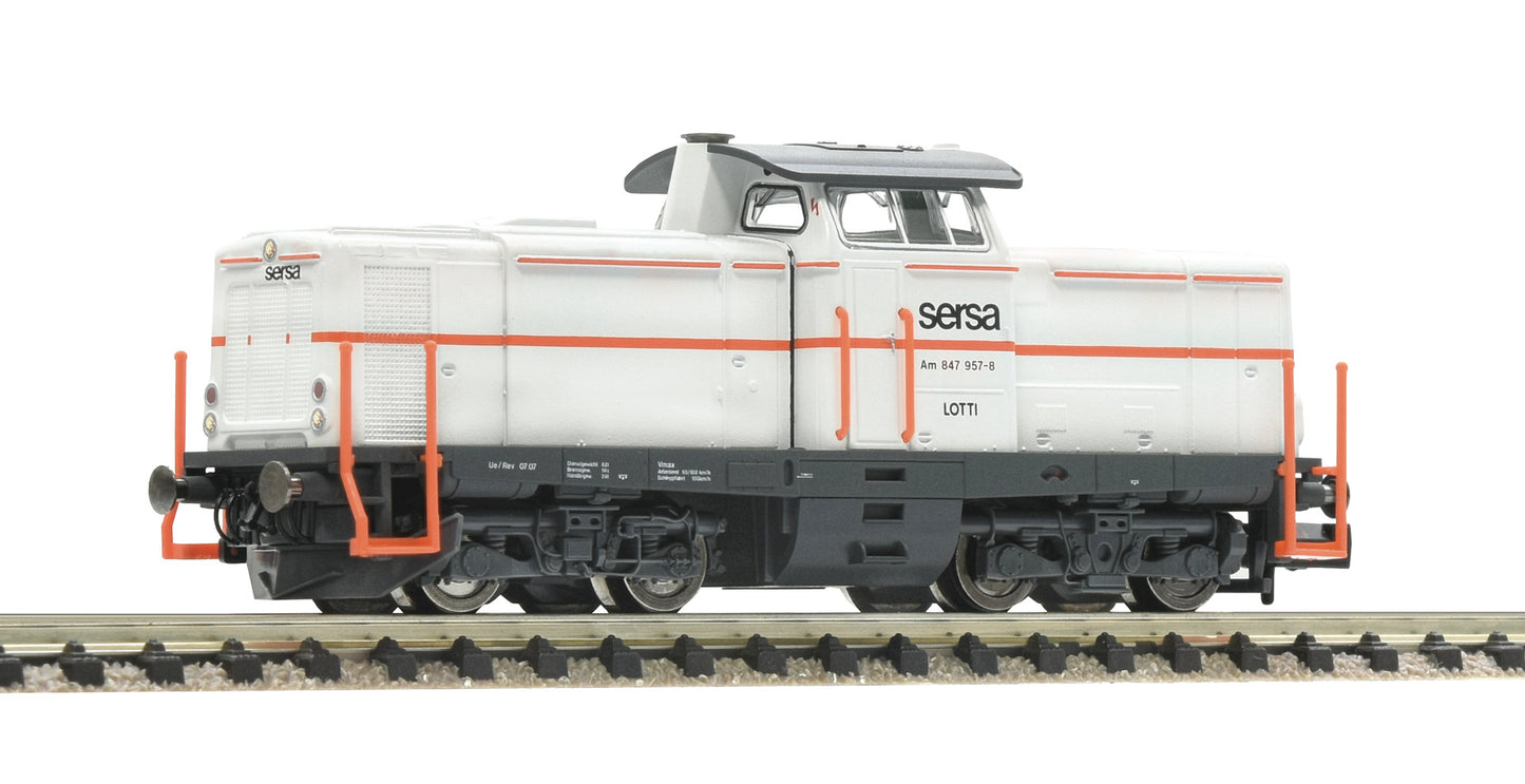 Fleischmann N 721212 Diesel locomotive Am 847  957-8  SERSA               era V DC 2024 New Item