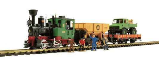 LGB G 72403 Work Train Starter Set -- With Steam & Sound 120V