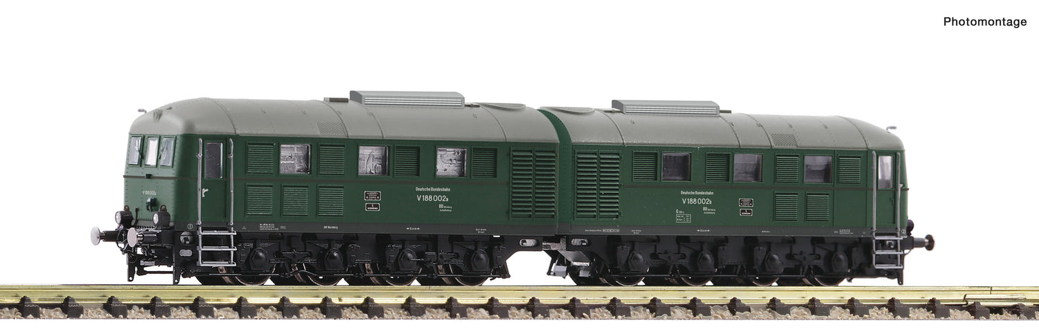 Fleischmann N 725173 Diesel electric double locomotive V 188 002  DB  era III DCC Q4 2022 New Item