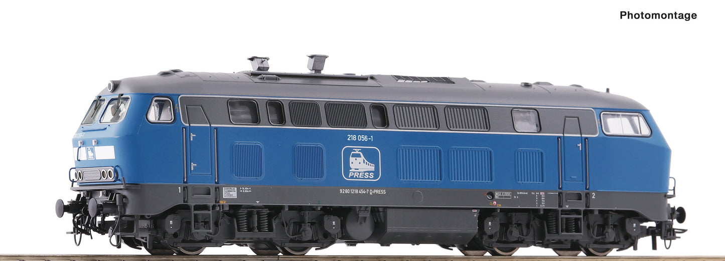 Roco HO 7300025 Diesel locomotive 218 056-1 PRESS  era VI DC 2023 New Item