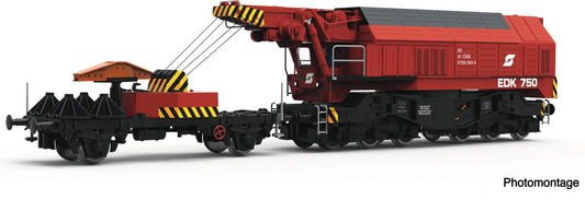 Roco HO 73036 Slewing railway crane for digital operation, ÖBB