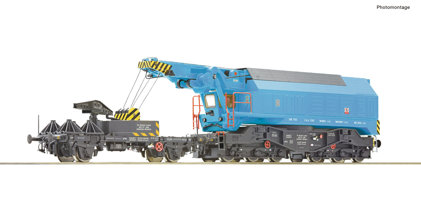Roco HO 73038 DCC Digital railway slewing crane 2021 New Item