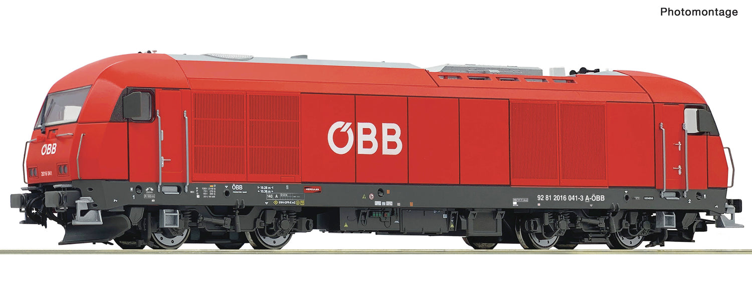 Roco HO 7310013 Diesel locomotive 2016 041-3  ÖBB  era VI DCC 2023 New Item