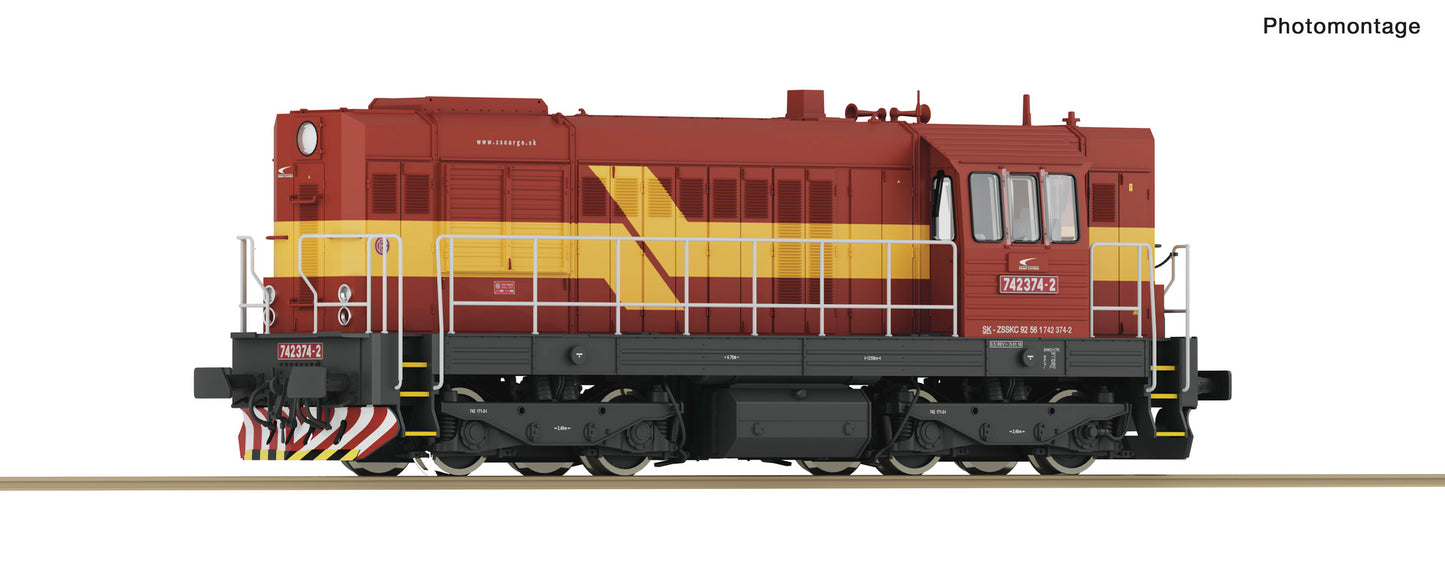 Roco HO 7310017 Diesel locomotive 742 386-6  ZSSK Cargo             era VI DC 2024 New Item