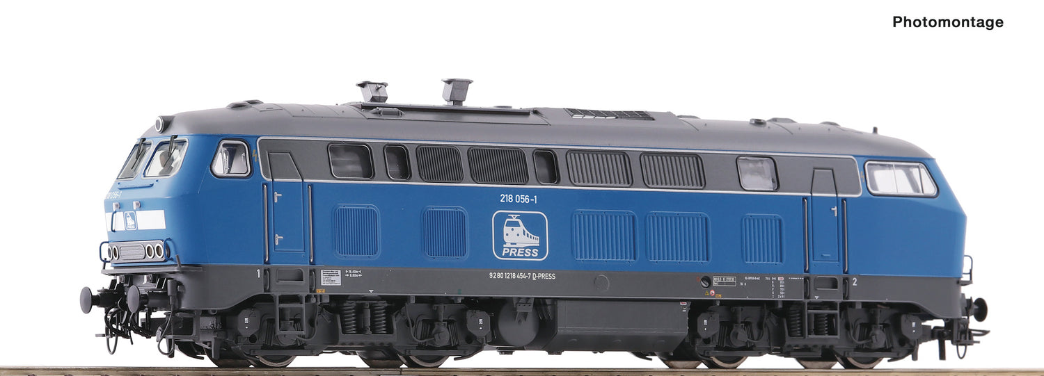 Roco HO 7320025 Diesel locomotive 218 056-1 PRESS  era VI AC 2023 New Item
