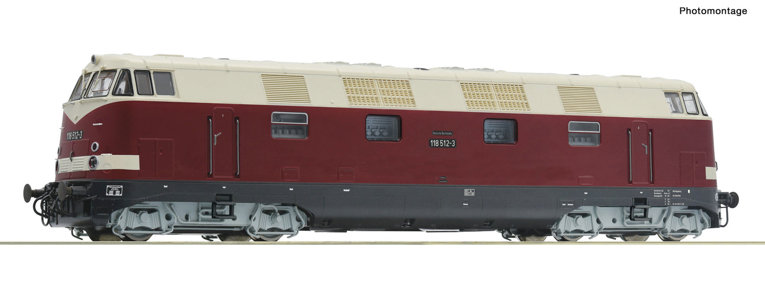 Roco HO 73896 Diesel locomotive 118 512-3  DR  era IV DC Q2 2022 New Item