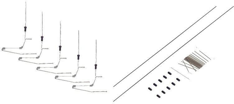 Marklin HO 74133 Marklin HO Catenary -- Catenary Cross Span Kit