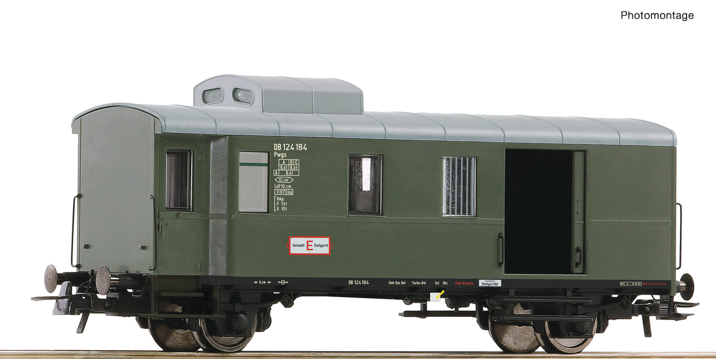 Roco HO 74224 Goods train baggage wagon  DB  era III DC Q4 2022 New Item