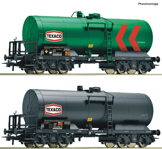 Roco HO 76013 2 piece set: Tank wagons 2021 New Item
