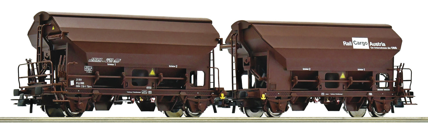 Roco HO 76022 Swivel roof wagon double  unit  ÖBB                  era V-VI DC 2024 New Item