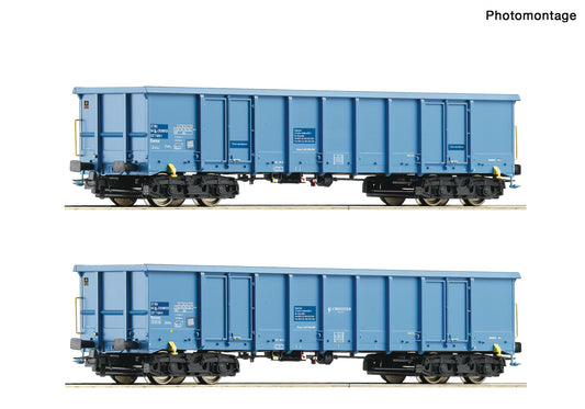 Roco HO 76023 2 piece set: Open goods wagons  CRONIFER  era VI DC Q1 2022 New Item