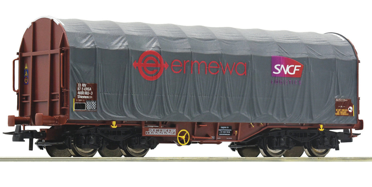Roco HO 76450 Slide tarpaulin wagon, Ermewa