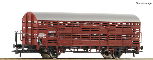 Roco HO 76607 Small livestock stake wagon  DB  era IV DC 2023 New Item