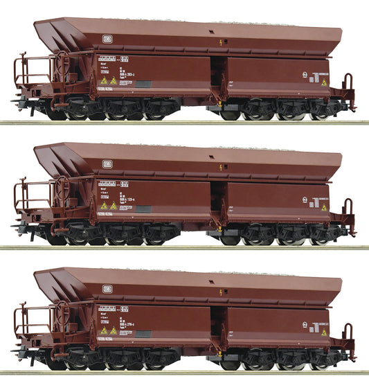 Roco HO 77030 3 piece set (1): Ore wagons  DB                     era IV DC 2024 New Item