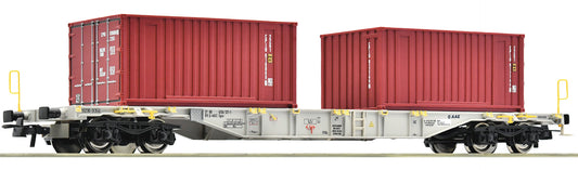 Roco HO 77345 Container carrier wagon   AAE                        era VI DC 2024 New Item