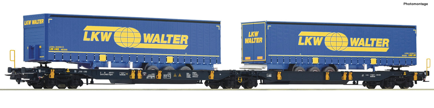 Roco HO 77363 Articulated double-pocket wagon  Wascosa  era VI DC 2023 New Item