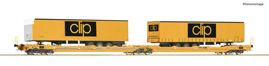 Roco HO 77405 Articulated double-pocket wagon T3000e  CLIP  era VI DC 2023 New Item