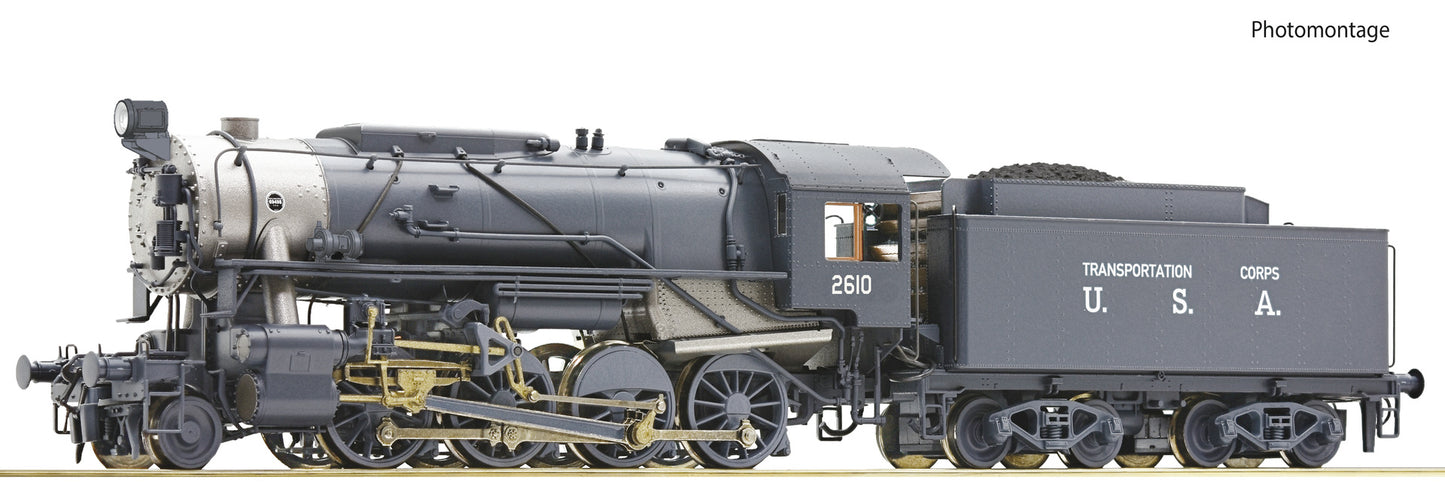 Roco HO 78155 Steam locomotive 2610  USATC  era II AC Q1 2022 New Item