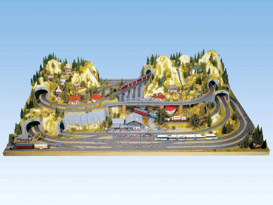 Noch HO 80100 Silvretta Large Preformed HO Layout 87 x 55 x 21